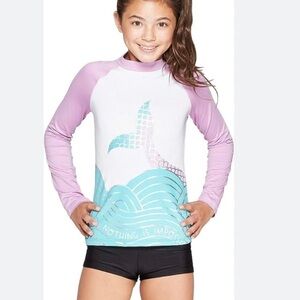 Cat & Jack girls long sleeve rash guard